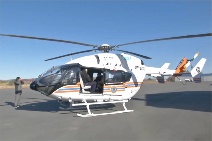 Полицейские ловят браконьеров с помощью вертолета (видео)