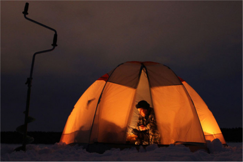 Подледный лов с комфортом: палатка для рыбалки